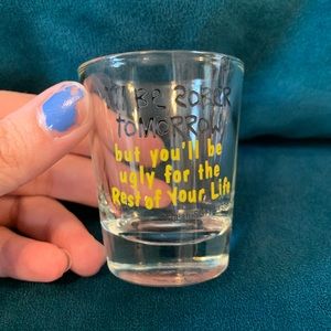 Funny shot glass
